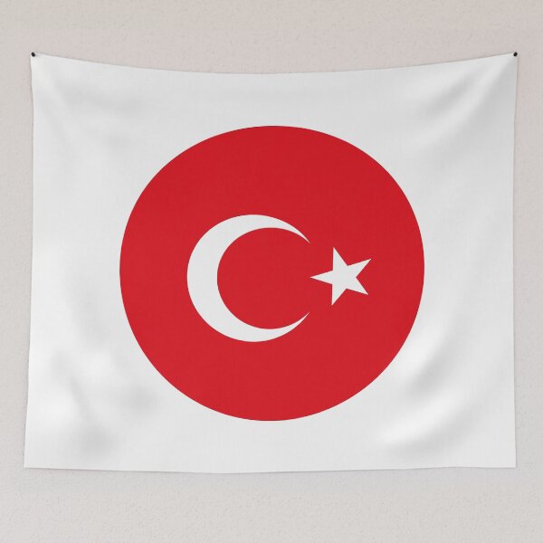 Item preview, Turkey Circle Flag TR designed and sold by shitpostee.