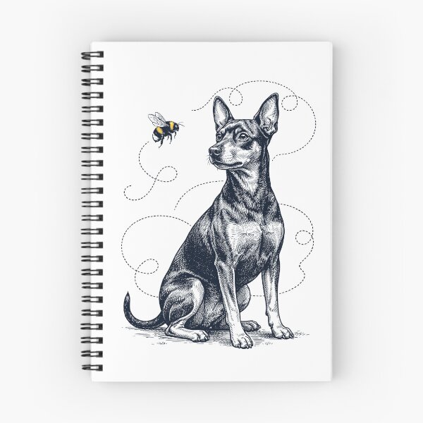 Item preview, Miniature Pinscher Bumble Bee Honeybee Dog Lover designed and sold by Kimberley King Art  King Art.