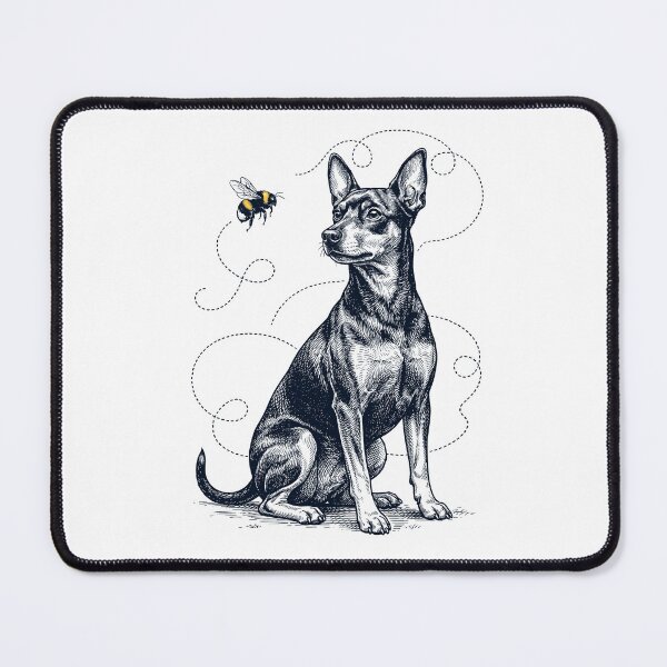 Item preview, Miniature Pinscher Bumble Bee Honeybee Dog Lover designed and sold by Kimberley King Art  King Art.