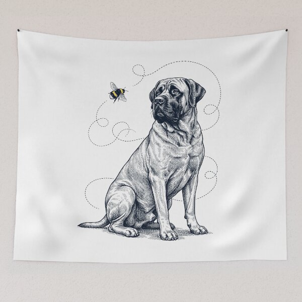 Item preview, Mastiff Bumble Bee Honeybee Dog Lover designed and sold by Kimberley King Art  King Art.