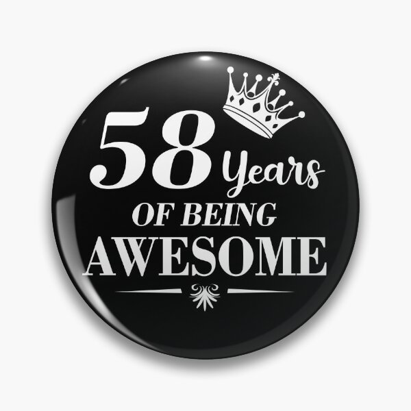 Item preview, 58 Years Of Being Awesome 58th Birthday Gift For Her designed and sold by FernaRoje.