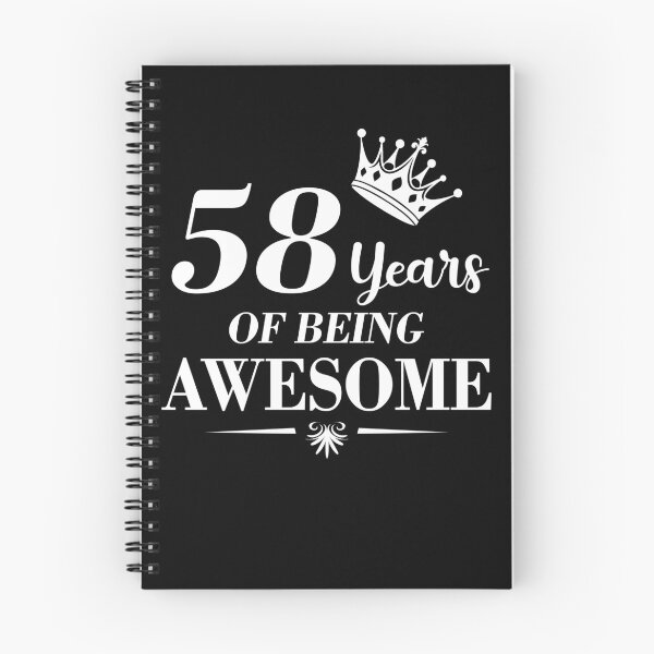 Item preview, 58 Years Of Being Awesome 58th Birthday Gift For Her designed and sold by FernaRoje.