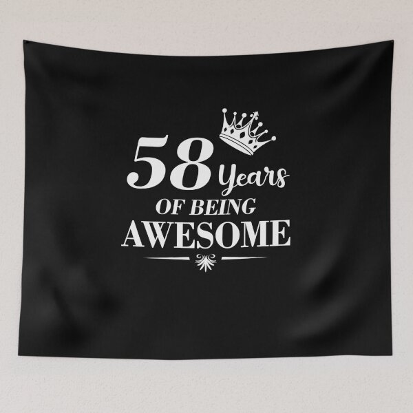 Item preview, 58 Years Of Being Awesome 58th Birthday Gift For Her designed and sold by FernaRoje.