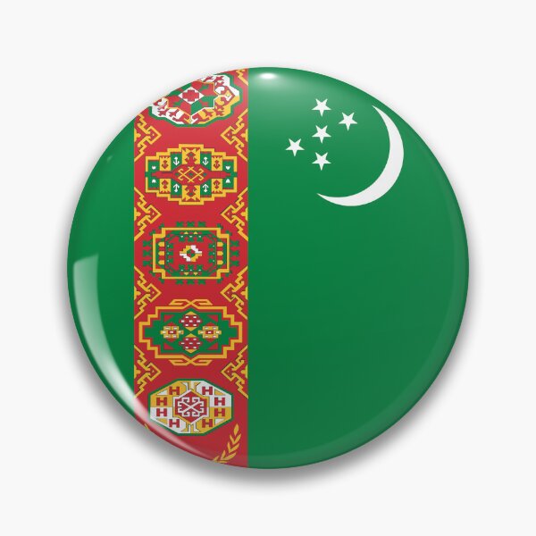 Item preview, Turkmenistan Circle Flag TM designed and sold by shitpostee.