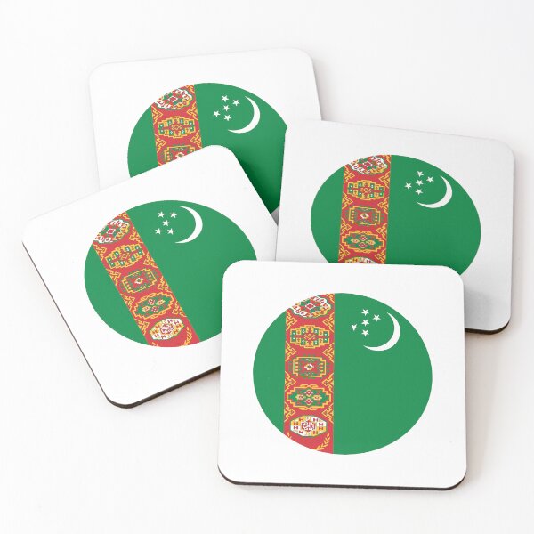 Item preview, Turkmenistan Circle Flag TM designed and sold by shitpostee.