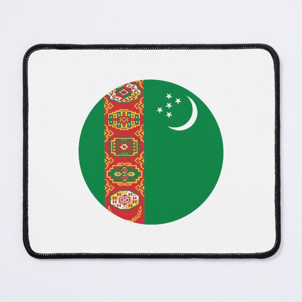 Item preview, Turkmenistan Circle Flag TM designed and sold by shitpostee.