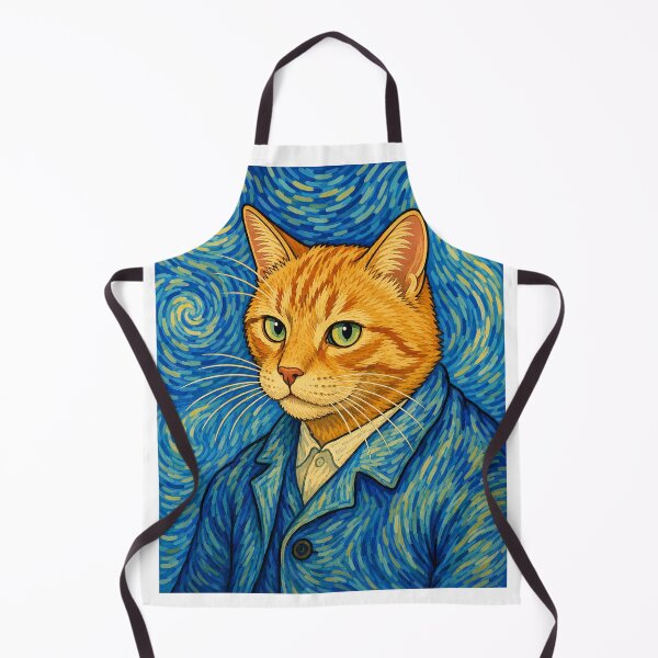 Item preview, Mittens Van Gogh Cartoon Style designed and sold by FyreHorse Designs.