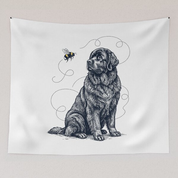 Item preview, Newfoundland Bumble Bee Honeybee Dog Lover designed and sold by Kimberley King Art  King Art.