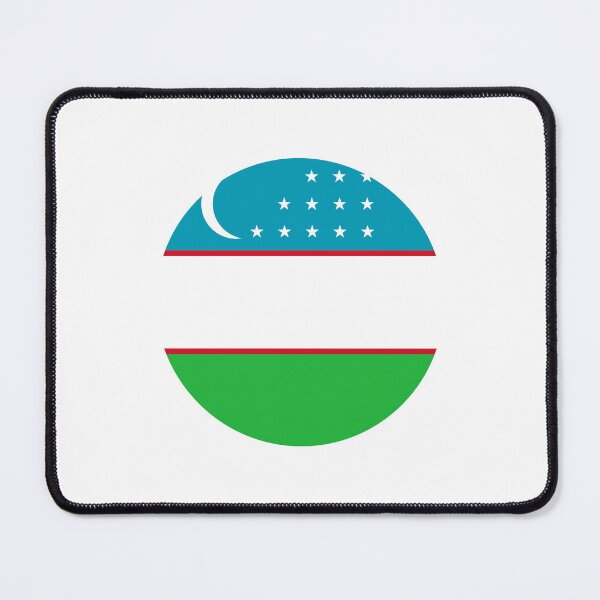 Item preview, Uzbekistan Circle Flag UZ designed and sold by shitpostee.