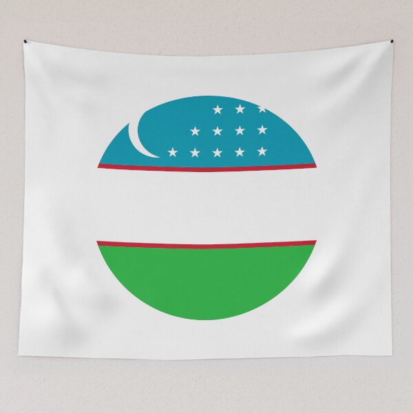 Item preview, Uzbekistan Circle Flag UZ designed and sold by shitpostee.