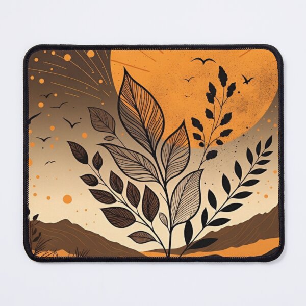Item preview, Celestial Boho Botanical Sunset | Vintage Earth Tone Nature Illustration designed and sold by GalleryPeak.