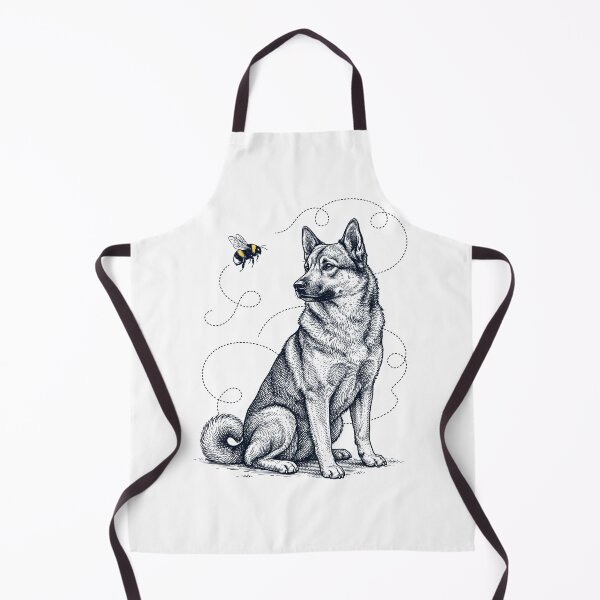 Item preview, Norwegian Buhund Bumble Bee Honeybee Dog Lover designed and sold by Kimberley King Art King Art.