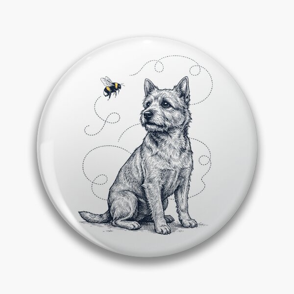 Item preview, Norwich Terrier Bumble Bee Honeybee Dog Lover designed and sold by Kimberley King Art  King Art.
