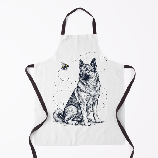 Item preview, Norwegian Elkhound Bumble Bee Honeybee Dog Lover designed and sold by Kimberley King Art King Art.