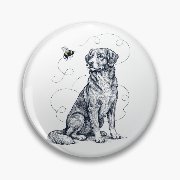 Item preview, Nova Scotia Duck Tolling Retriever Bumble Bee Honeybee Dog Lover designed and sold by Kimberley King Art  King Art.