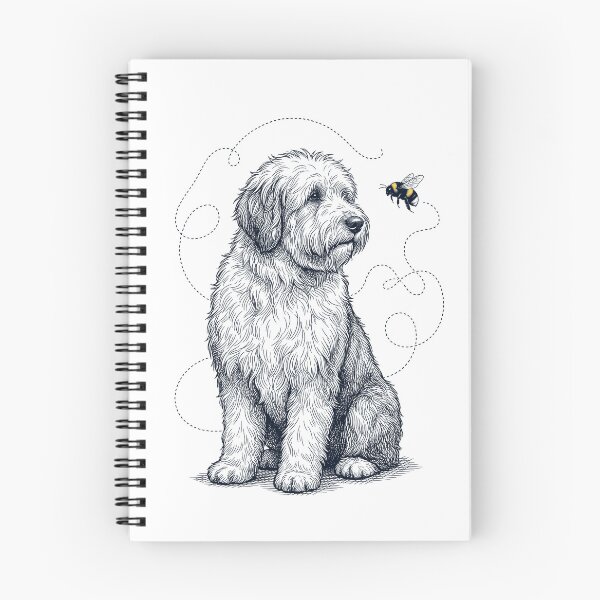 Item preview, Old English Sheepdog Bumble Bee Honeybee Dog Lover designed and sold by Kimberley King Art  King Art.