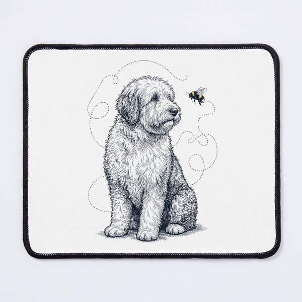 Item preview, Old English Sheepdog Bumble Bee Honeybee Dog Lover designed and sold by Kimberley King Art King Art.