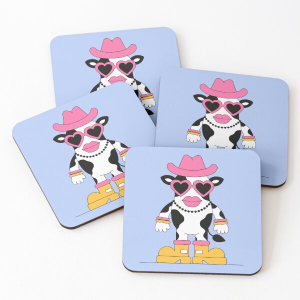 Item preview, Cute Cow Pink Cowboy Hat Sticker designed and sold by inkfusionhub99.