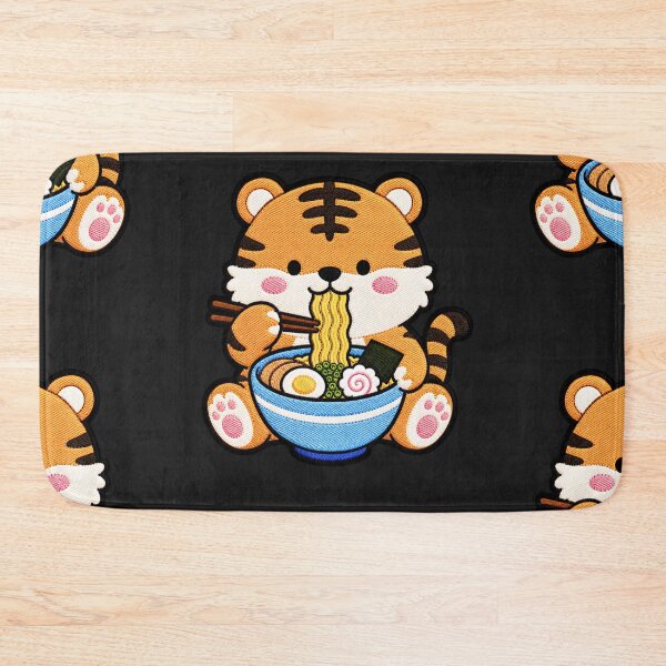 Item preview, Tiger Ramen Embroidery Patch | Cute Kawaii Tiger Noodle Lover designed and sold by ColorSplash123.