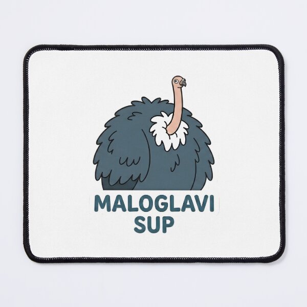 Item preview, Maloglavi Sup Funny Vulture Sticker | Balkan Pun Meme Art | Tiny Head Griffon Vulture 2D Cartoon Decal designed and sold by SergioMiklos.