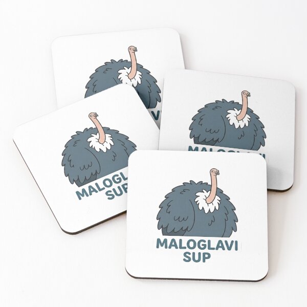 Item preview, Maloglavi Sup Funny Vulture Sticker | Balkan Pun Meme Art | Tiny Head Griffon Vulture 2D Cartoon Decal designed and sold by SergioMiklos.