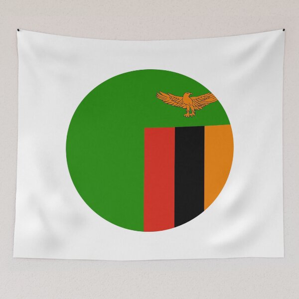 Item preview, Zambia Circle Flag ZM designed and sold by shitpostee.