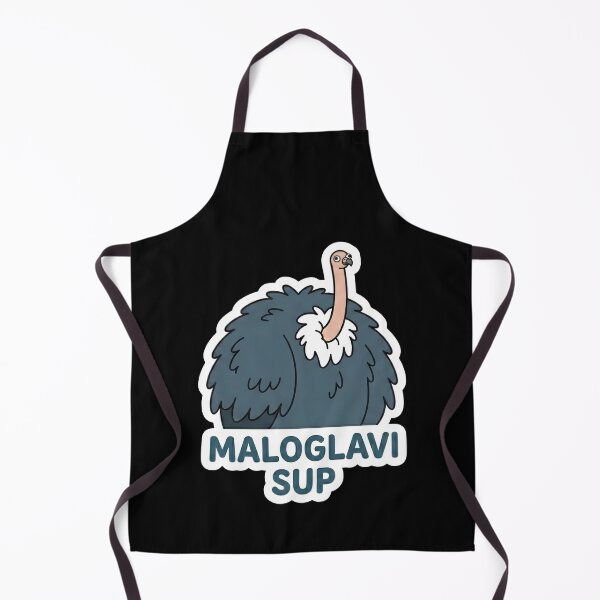 Item preview, Maloglavi Sup Funny Vulture Sticker | Balkan Pun Meme Art | Tiny Head Griffon Vulture 2D Cartoon Decal designed and sold by SergioMiklos.