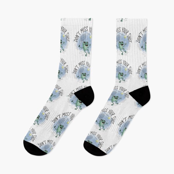Item preview, Don’t Miss Your Shot | Cute Frog Tennis Design designed and sold by Xatutik.art.