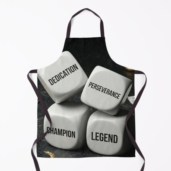 Item preview, Dedication Perseverance Champion Legend Dice Motivational Gym Quote T-Shirt designed and sold by RAMHEARTS.