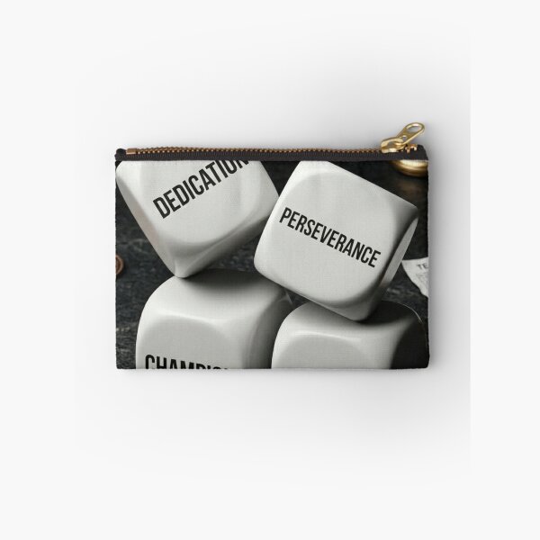 Item preview, Dedication Perseverance Champion Legend Dice Motivational Gym Quote T-Shirt designed and sold by RAMHEARTS.