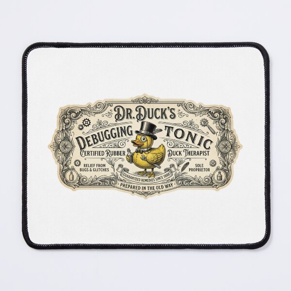 Item preview, Rubber Duck Debugging Funny Vintage Label Developer designed and sold by Pinghaksh.