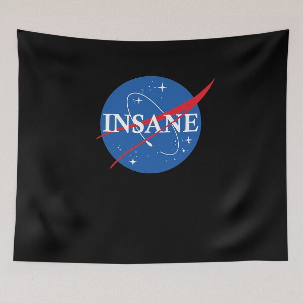 Item preview, Insane Space Parody Logo Funny Cosmos Design designed and sold by marke770.