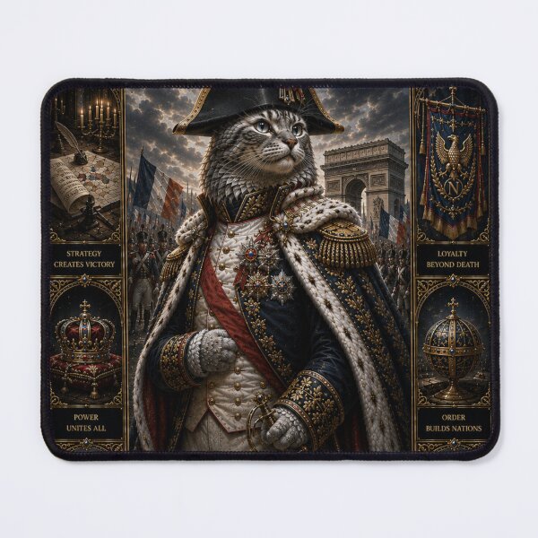 Item preview, The Emperor of a New Era Royal Cat Dreamscape Art designed and sold by Mindworx21.