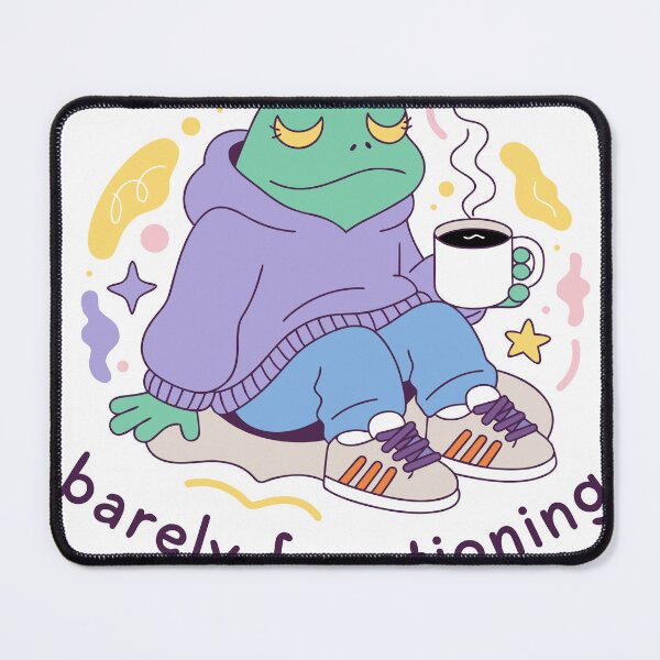Item preview, Cute Frog Holding Coffee Cozy Hoodie Sticker designed and sold by inkfusionhub99.