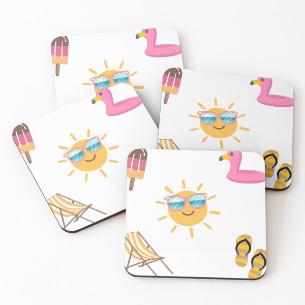 Item preview, Minimalist Cute Kawaii Summer Sticker Pack Beach Vacation Sticker designed and sold by Art IN Pack.