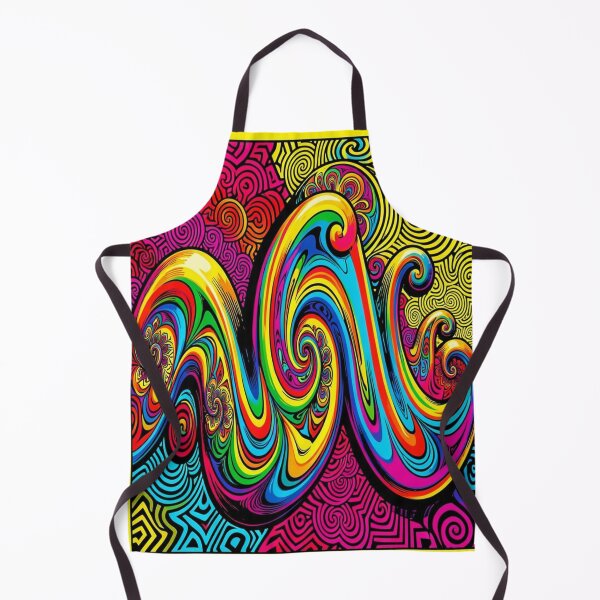 Item preview, Neon-colored abstract pop art pattern inspired by Andy Warhol in a modern psychedelic style designed and sold by FotoworldEdel.
