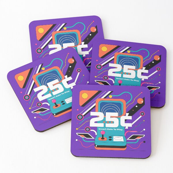 Item preview, 25¢ Insert Coin To Play Retro Arcade Sticker designed and sold by inkfusionhub99.