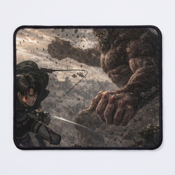 Item preview, Levi vs Beast Titan Fan Art designed and sold by Kaizen Curse.