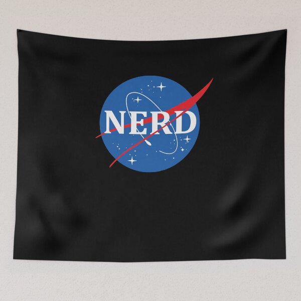 Item preview, NERD Space Science Astronomy Geek Logo Design designed and sold by marke770.