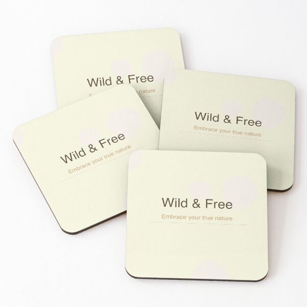 Item preview, Wild & Free Minimal Typography Quote designed and sold by radou88.