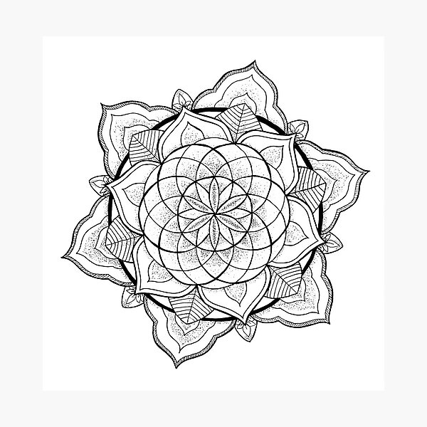 Item preview, Sacred Geometry Mandala designed and sold by Kunah's Mandalas.