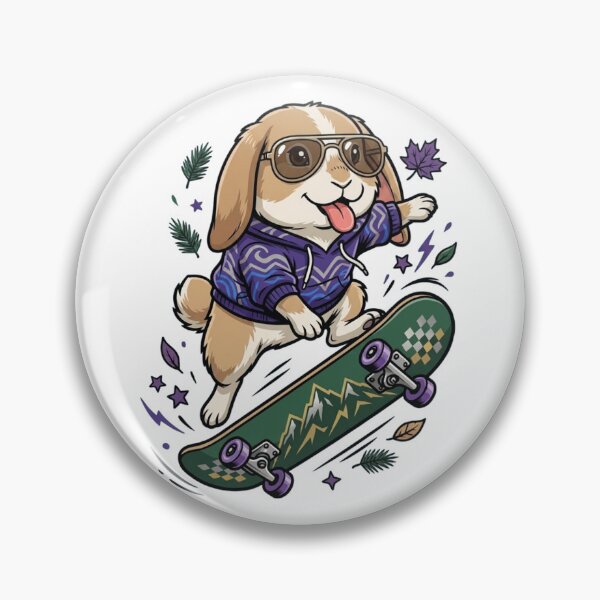 Item preview, Skater Rabbit – Cool Bunny on Board designed and sold by Dogandesighn.