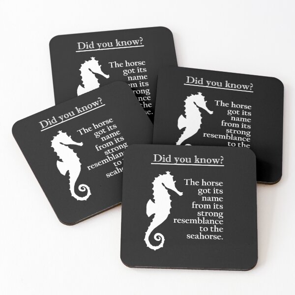 Item preview, Seahorse Fun Fact Marine Biology Ocean Trivia designed and sold by marke770.