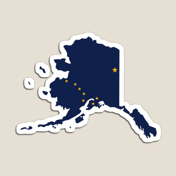 Item preview, Alaska State Shape Flag AK designed and sold by shitpostee.