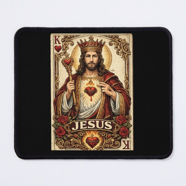 Item preview, Jesus King of Hearts Vintage Playing Card Christian Design designed and sold by Zbixu.