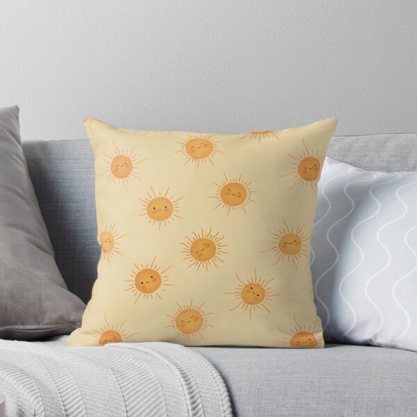 Item preview, Cute Kawaii Smiling Suns and Sunshine Pattern designed and sold by StoriesInGrain.