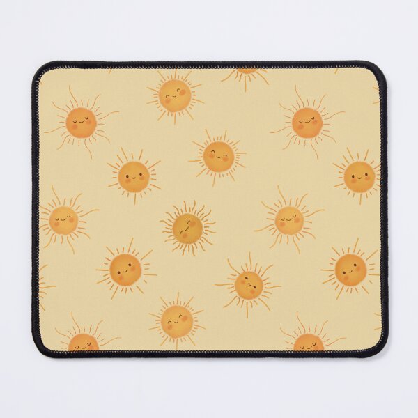 Item preview, Cute Kawaii Smiling Suns and Sunshine Pattern designed and sold by StoriesInGrain.
