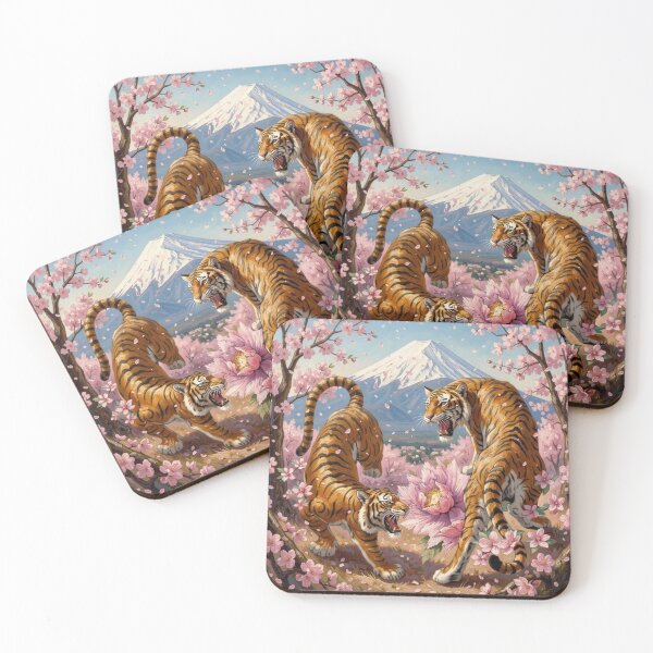 Item preview, Japanese Tiger Painting designed and sold by Kirrindy Designs.