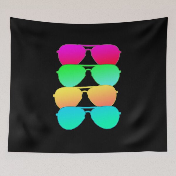 Item preview, Vibrant Gradient Aviator Sunglasses Retro Style designed and sold by marke770.