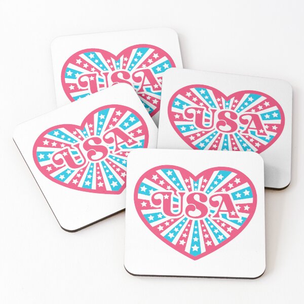 Item preview, USA Heart - Stars and Stripes- 4th of July designed and sold by GlitterArtySVG.